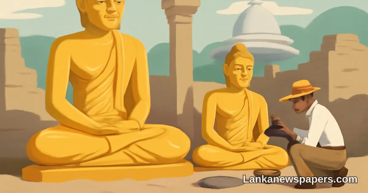 Ancient Secrets Revealed: Golden Buddha Statues Unearthed in Sri Lanka