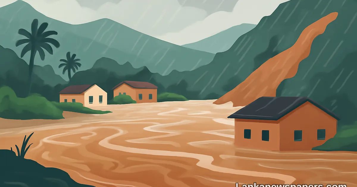 Mahaweli Ganga Reaches Spill Level as Heavy Rains Lash Central Highlands, Triggering Flood and Landslide Warnings