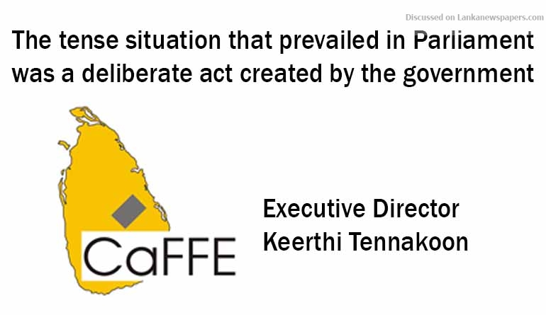 Tense situation in House, set up by Govt: CaFFe