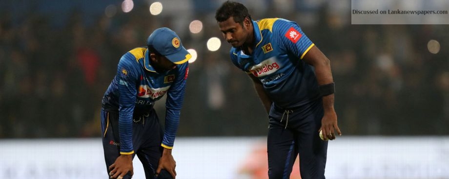 Mathews in doubt for Tests against Bangladesh
