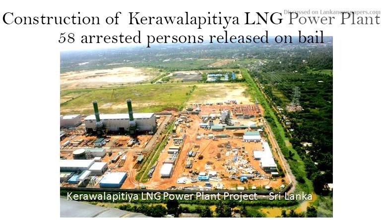 Construction of Kerawalapitiya LNG Power Plant