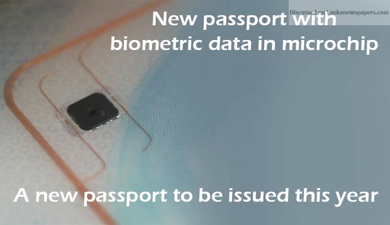 New passport with biometric data in microchip