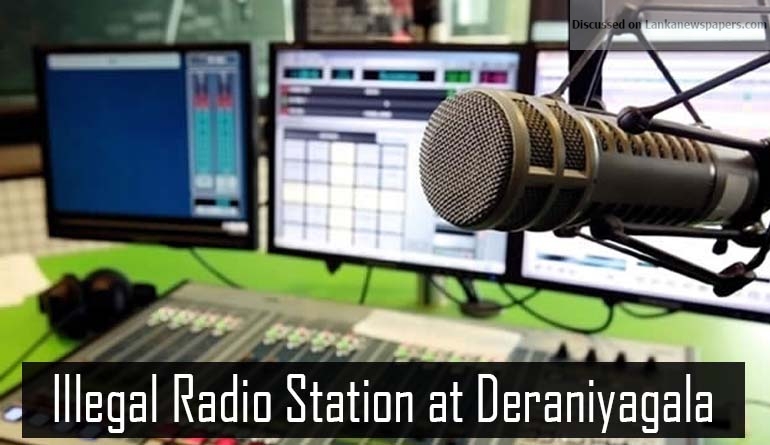 TRC raids illegal FM radio station at Deraniyagala