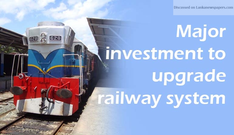 Major investment to upgrade railway system