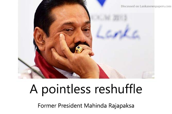 A pointless reshuffle: MR