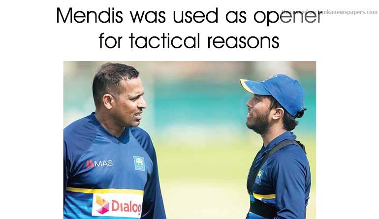 Mendis was used as opener for tactical reasons – Samaraweera