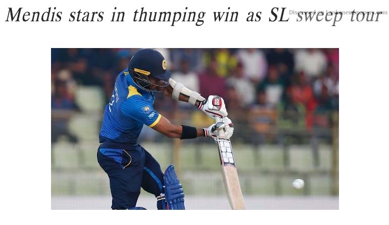 Mendis stars in thumping win as SL sweep tour