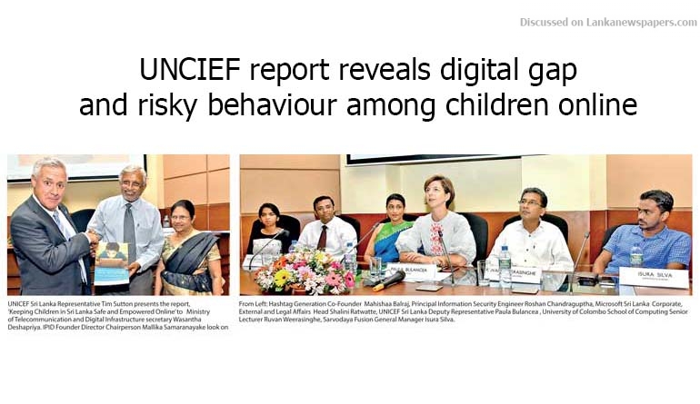 UNCIEF report reveals digital gap and risky behaviour among children online