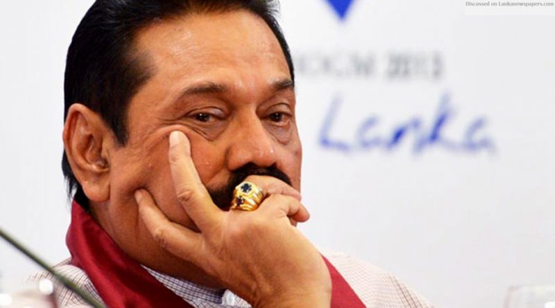 Mahinda Upset in sri lankan news