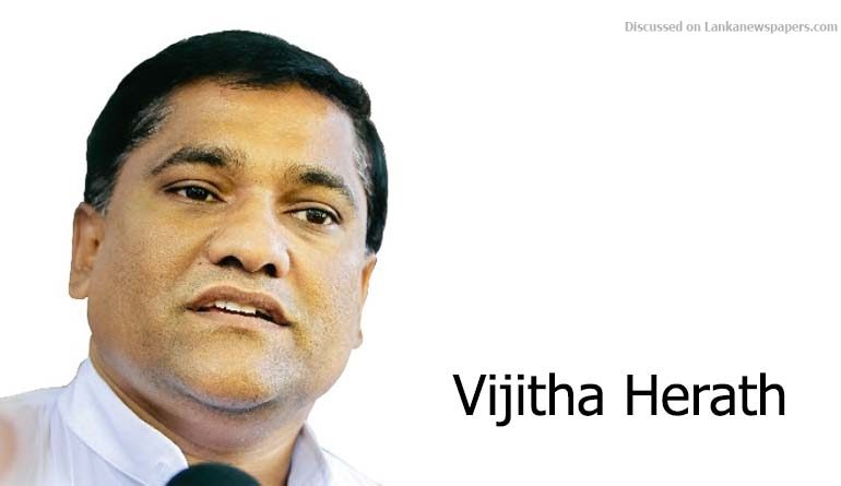 vijitha Herath in sri lankan news