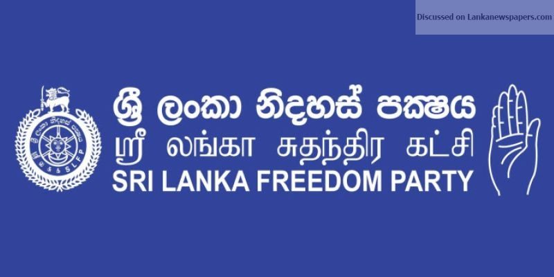 SLFP  1 in sri lankan news