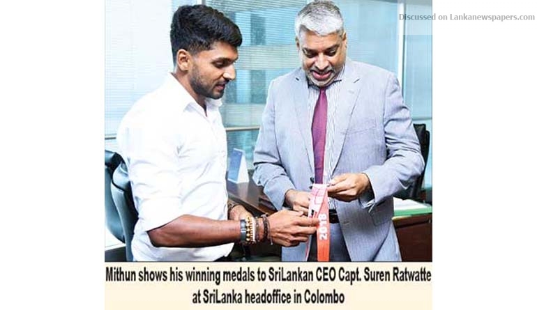 SriLankan Airlines continues to propel Ironman Mithun Liyanage