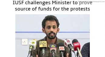 IUSF challenges Minister to prove source of funds for the protests