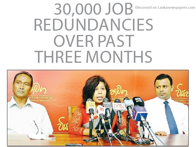 30,000 Job redundancies over past three months