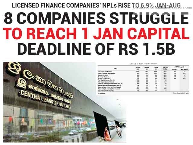 8 companies struggle to reach 1 Jan capital deadline of Rs 1.5B