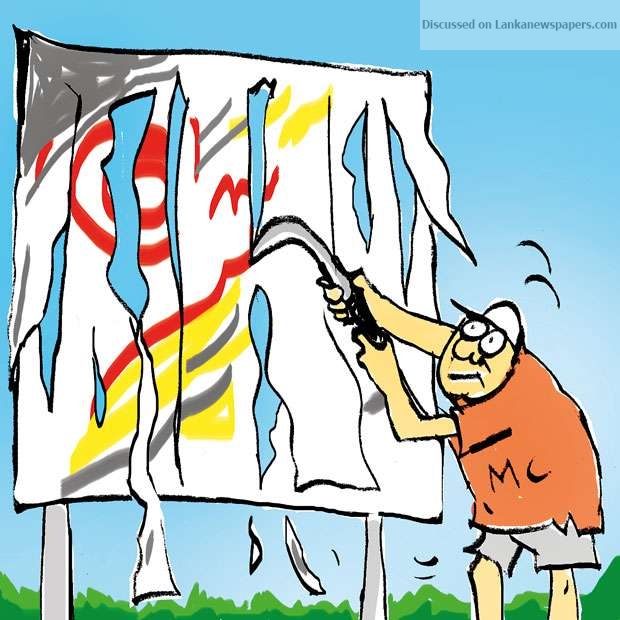 The costly hoarding ends up in pieces!