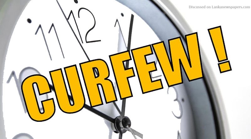 curfew times in sri lankan news