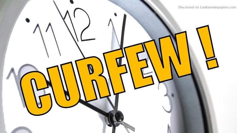 Police curfew re-imposed island-wide