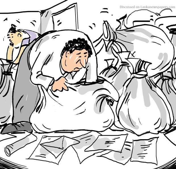Office functions while vital documents lie packed in bags!