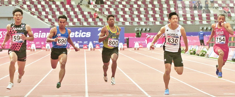 Asian Athletics Championship in Doha Lankan medal hopes dashed