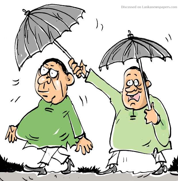 One is shying away when the other is eyeing it!