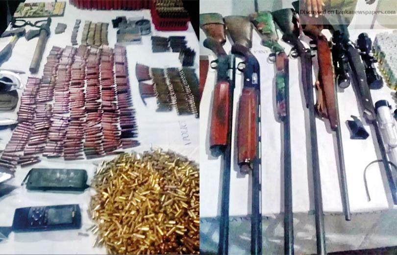 Weapons buried in a land at Kuda-Oya