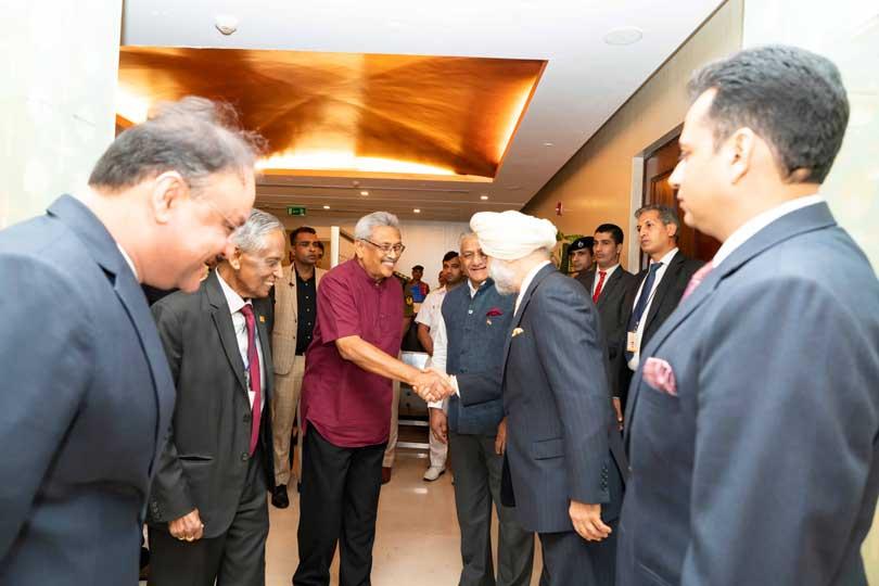 Gota arrives in New Delhi