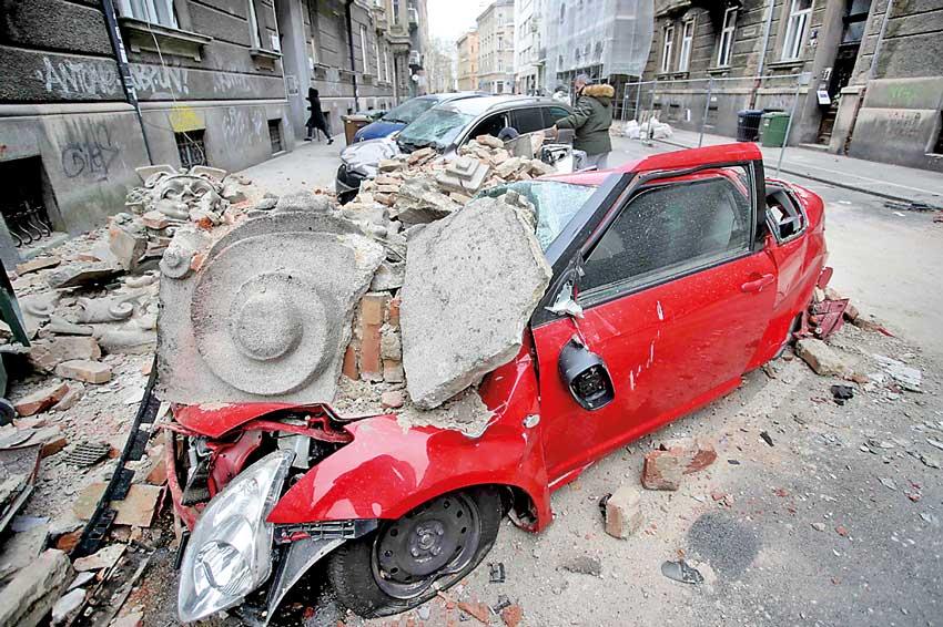 Powerful quake damages buildings in Croatia capital