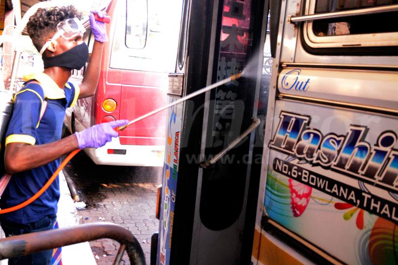 Fumigating buses