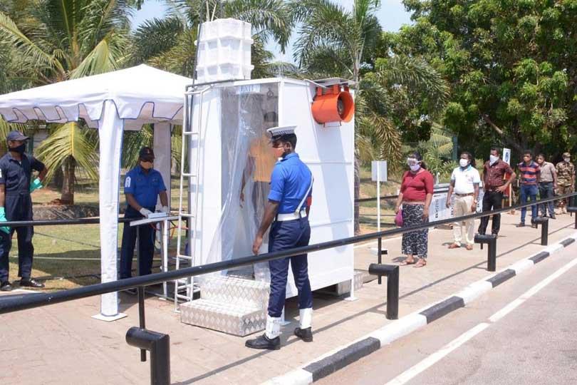 Navy introduces full-body disinfection chamber
