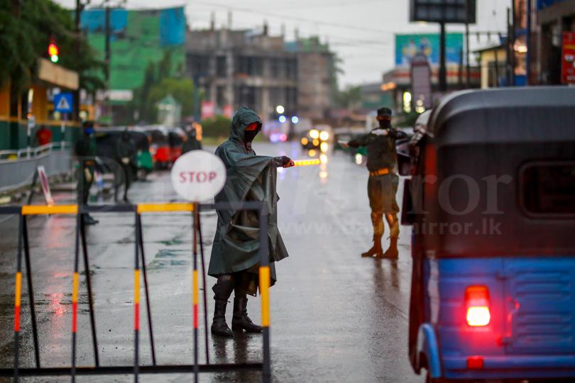 Duty despite rain