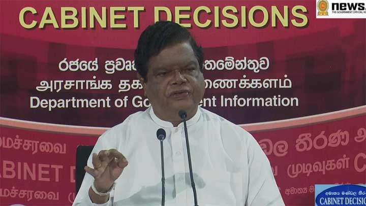 Bandula press cabinet press lg in sri lankan news