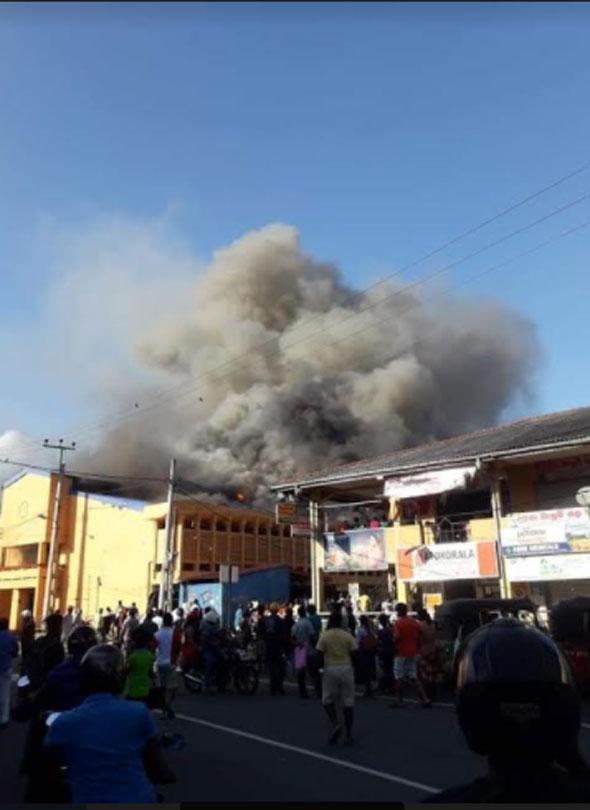 Fire at Kegalle Public Market