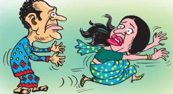LNP – He gave her a fright!