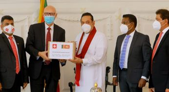 LNP – Switzerland donates USD 4 million worth COVID aid to Sri Lanka