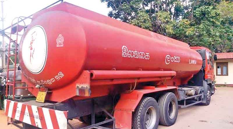 petrol bowser in sri lankan news